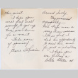 Condolence card from Claire DeProdorini [?] to Sally Domoto (ddr-densho-578-32)