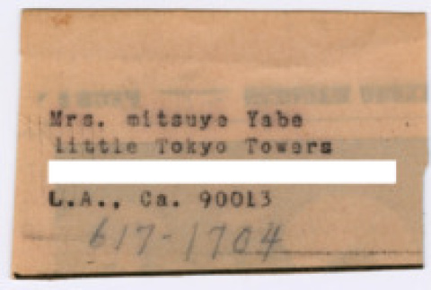 Address Card (ddr-ohs-1-3)