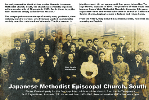 Group photo of members of Alameda Japanese Methodist-Episcopal Church, South (ddr-ajah-4-17)