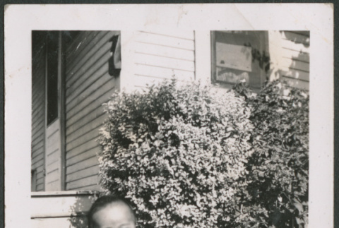 Baby sitting on lawn (ddr-densho-316-253)