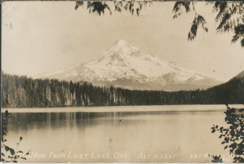 View of Mount Hood and Lost Lake (ddr-densho-321-707)