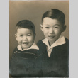Studio portrait of two boys (ddr-densho-430-320)