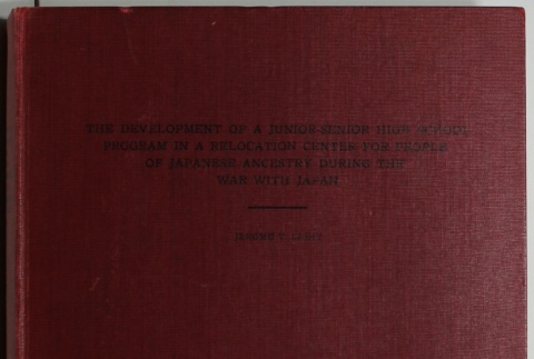 Jerome T. Light Dissertation, Vol. II (ddr-densho-327-2)
