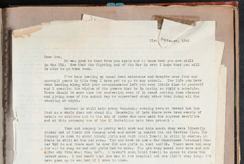 Letter from Bernie to Sue Ogata Kato, September 21, 1945 (ddr-csujad-49-211)