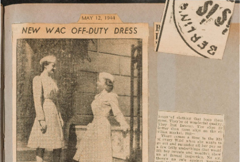 New WAC off-duty dress; Buy your WAC feminine things for Christmas (ddr-csujad-49-48)