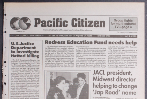 Pacific Citizen, Vol. 117, No. 1 (July 2-8, 1993) (ddr-pc-65-26)