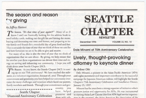 Seattle Chapter, JACL Reporter, Vol. 33, No. 12, December 1996 (ddr-sjacl-1-441)