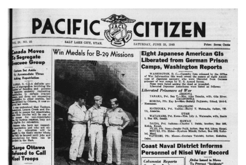 The Pacific Citizen, Vol. 20 No. 25 (June 23, 1945) (ddr-pc-17-25)
