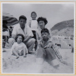 Family on beach (ddr-densho-522-298)