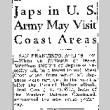 Japs in U.S. Army May Visit Coast Areas (April 19, 1943) (ddr-densho-56-902)