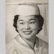 Woman posing in graduation cap and gown (ddr-njpa-2-121)