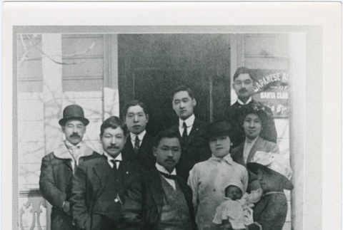The Okagaki Family in front of the Japanese Association of Santa Clara building (ddr-densho-338-230)