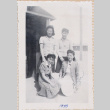Four woman outside barracks (ddr-densho-464-21)