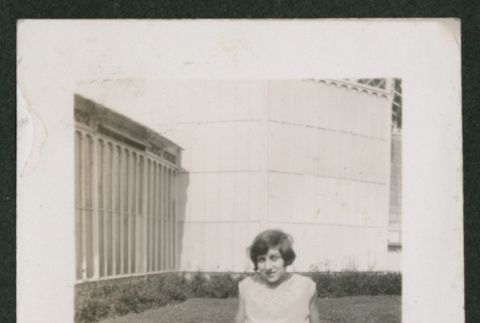 girl on bench (ddr-densho-378-781)