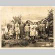 Portrait of Morita family taken in garden (ddr-densho-409-6)