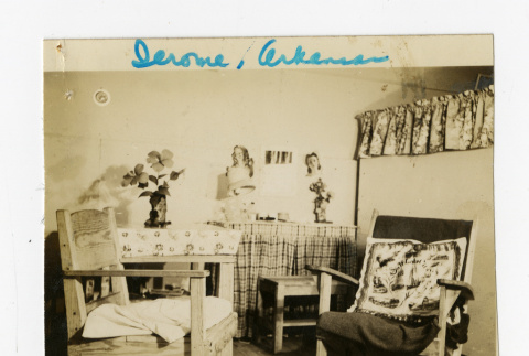 Interior of the barracks at the Jerome camp (ddr-csujad-38-265)