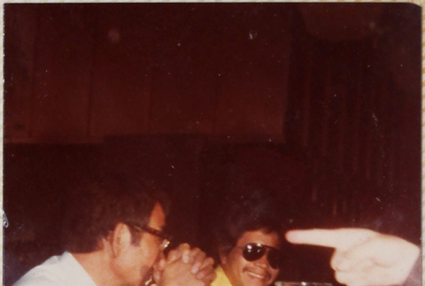 Two men sitting at a table (ddr-densho-426-1310)