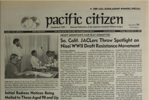 Pacific Citizen, Vol. 109, No. 6 (September 8, 1989) (ddr-pc-61-31)