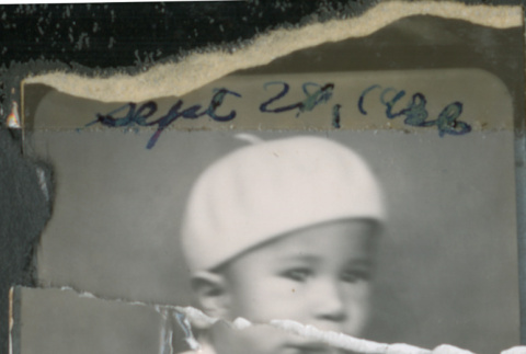 Baby in white beret (ddr-densho-483-599)