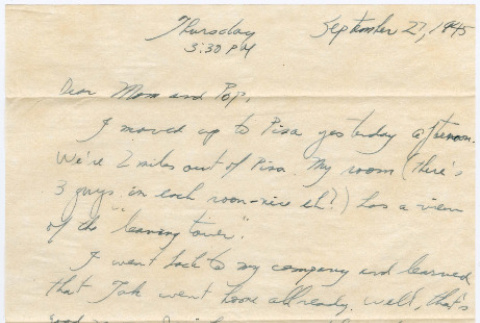 Letter from Tadashi Ishida to Mr. & Mrs. Y Ishida (ddr-densho-535-261)