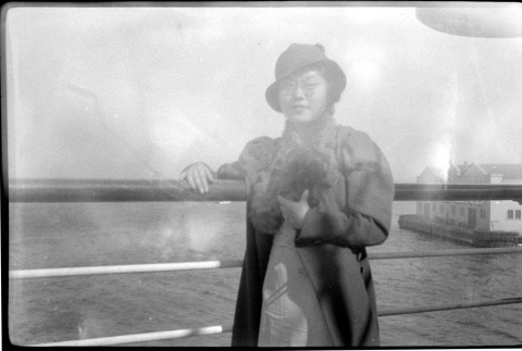 Woman on ship (ddr-densho-426-1467)