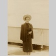 Woman on the deck of a ship (ddr-njpa-1-1810)