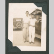 Two boys next to car (ddr-densho-550-295)