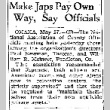 Make Japs Pay Own Way, Say Officials (May 27, 1943) (ddr-densho-56-920)