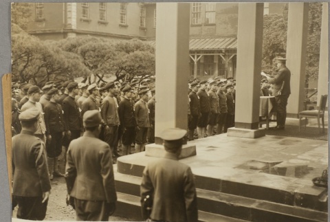 Soldiers standing during a ceremony (ddr-njpa-13-1528)