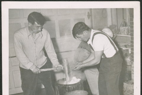 Men making mochi (ddr-densho-293-137)
