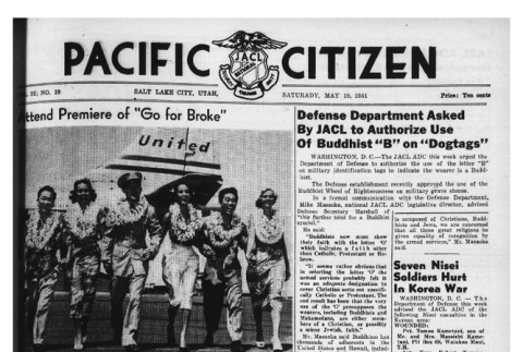 The Pacific Citizen, Vol. 32 No. 19 (May 19, 1951) (ddr-pc-23-20)