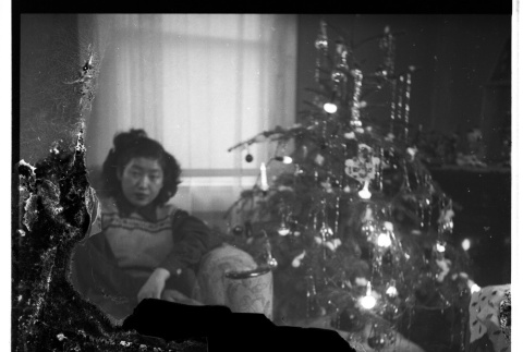 [Japanese American woman, Christmas] (ddr-csujad-5-59)