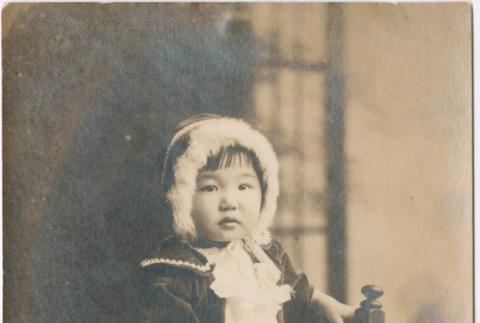 Portrait of Mary Teruko Watanabe (Mary Mon Toy) as a child (ddr-densho-367-1)