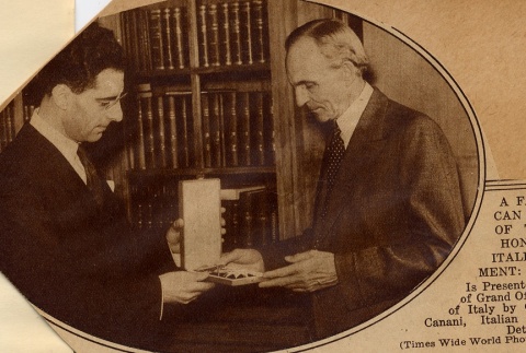 Newspaper clipping regarding Henry Ford (ddr-njpa-1-368)