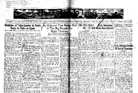Colorado Times Vol. 31, No. 4350 (August 16, 1945) (ddr-densho-150-62)
