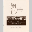 Program from Recognition and Reconciliation Ceremony for Nisei Resisters of Conscience of World War II (ddr-densho-122-588)