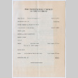 Program for church service at the Presbyterian Church of New Rochelle (ddr-densho-329-1253)