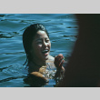 Karen Ota swimming in the lake (ddr-densho-336-1140)