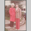 Agnes Sakura and another woman outside house (ddr-densho-523-659)