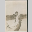 two girls at a lake (ddr-densho-378-420)