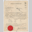 Affidavit of Identification for Tatsuo Nishioka (ddr-densho-292-42)