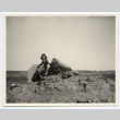 Girl posing on rock (ddr-hmwf-1-11)