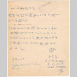 Letter sent to T.K. Pharmacy from Heart Mountain concentration camp (ddr-densho-319-322)