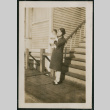 Woman and baby pose on boardwalk (ddr-densho-359-623)