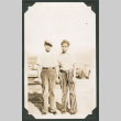 Photo of two men wearing striped pants (ddr-densho-483-221)