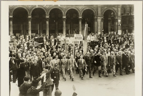Fascist Party supporters marching in Milan (ddr-njpa-13-709)