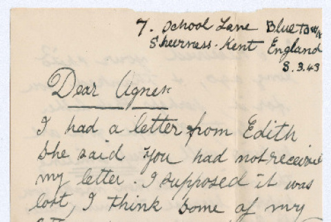Letter from Fred Asbury to Agnes Rockrise (ddr-densho-335-244)