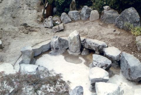 A pond in progress on  landscape job (ddr-densho-354-151)