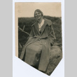 Woman sitting on rock (ddr-densho-335-102)