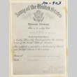 Honorable discharge for Kin Kanagaki (ddr-densho-37-1815)